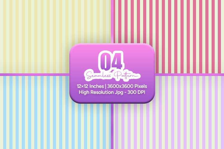 Vintage Pastel Stripe Seamless Art