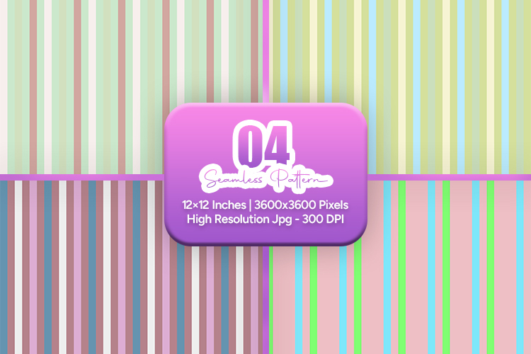 Muted Pastel Stripe Seamless Pack