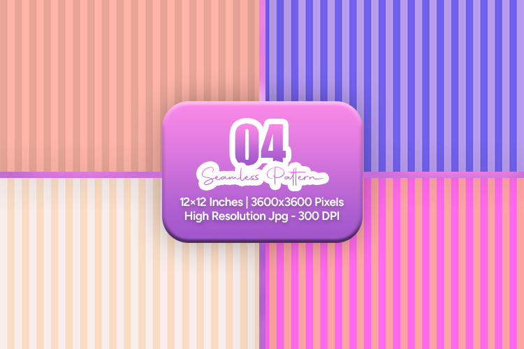 Peach Purple Stripe Seamless Pattern