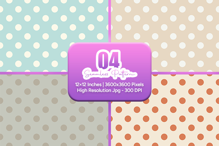 Minimal Polka Dot Seamless Pattern