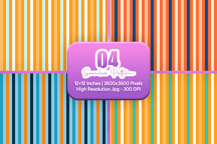 Colorful Vertical Stripe Design Seamless