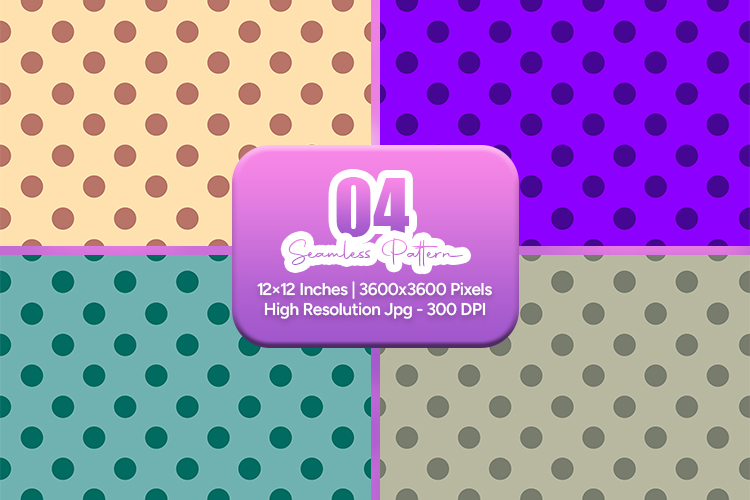 Retro Polka Dot Seamless Pattern