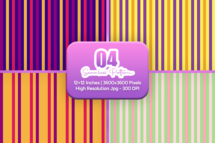 Bold Rainbow Stripe Seamless Pattern