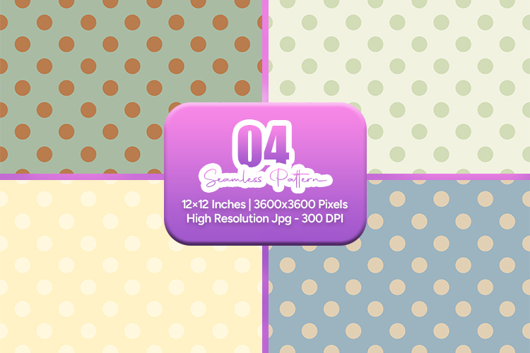 Neutral Polka Dot Seamless Pattern