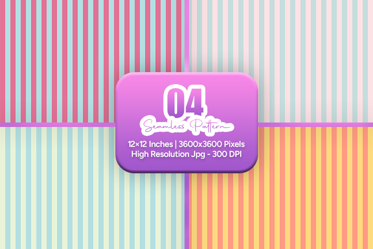 Pastel Candy Stripe Seamless Pattern
