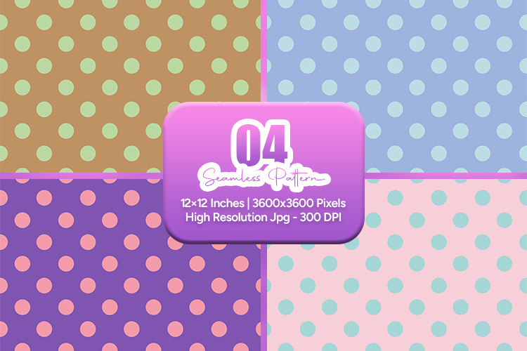 Pastel Polka Dot Seamless Pattern