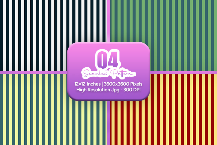 Classic Bold Stripe Seamless Pattern