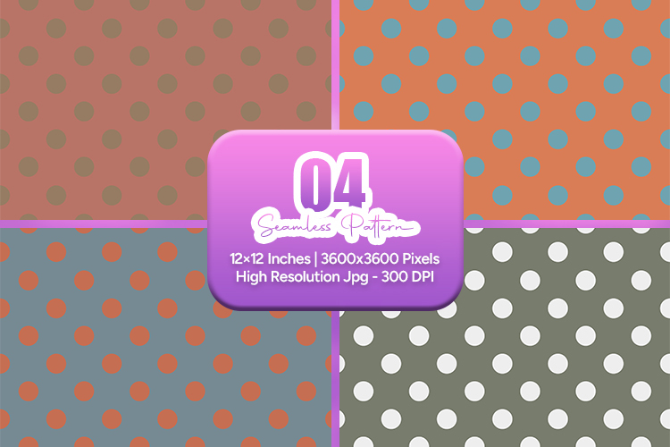 Retro Polka Dot Seamless Pattern