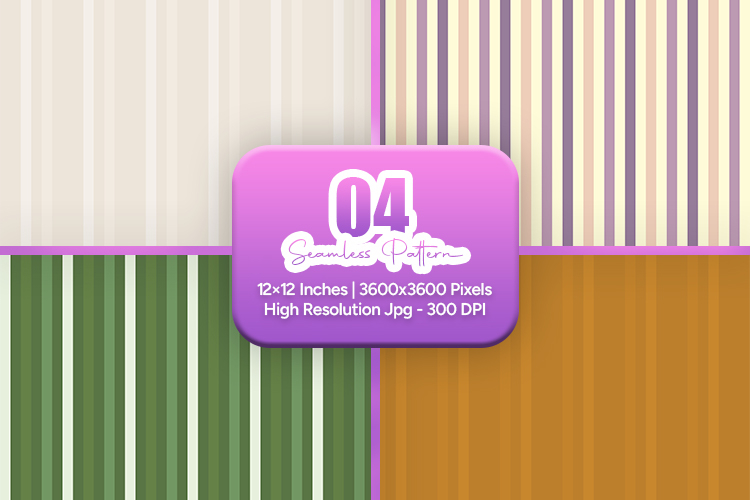 Soft Earth Stripe Seamless Digital Paper Bundle