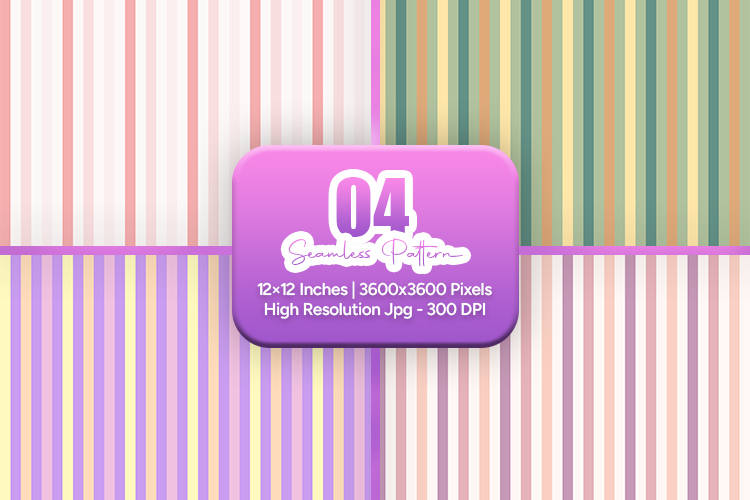 Muted Retro Stripe Seamless Pack