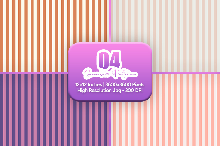 Rust Purple Stripe Seamless Pattern