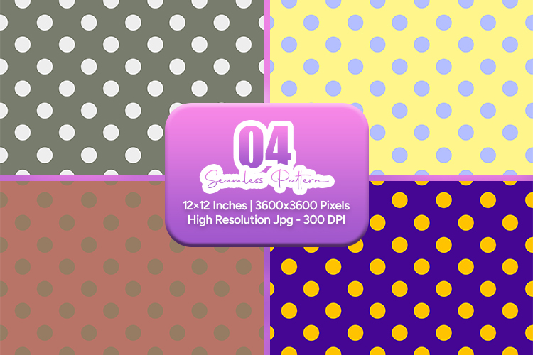 Retro Polka Dot Seamless Pattern