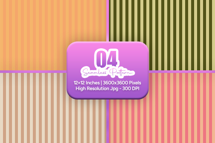 Soft Earth Tone Stripe Seamless Set