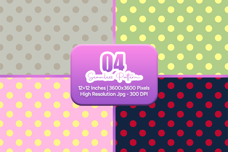 Cute Polka Dot Seamless Pattern