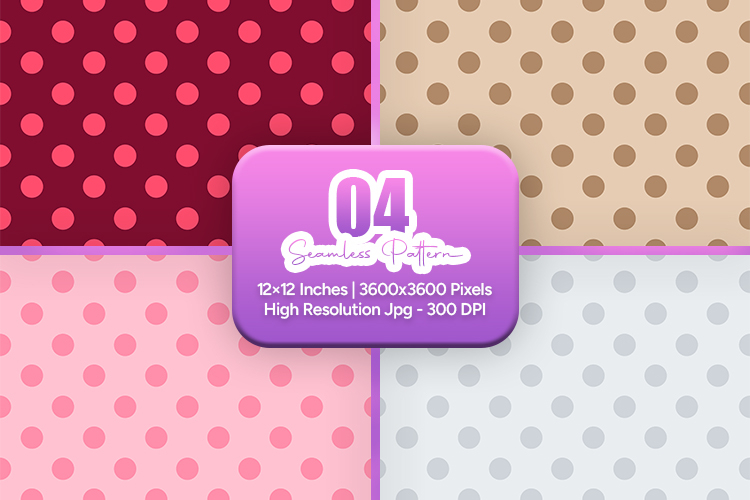 Cute Polka Dot Seamless Pattern