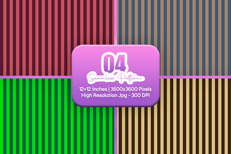 Deep Color Stripe Seamless Pattern