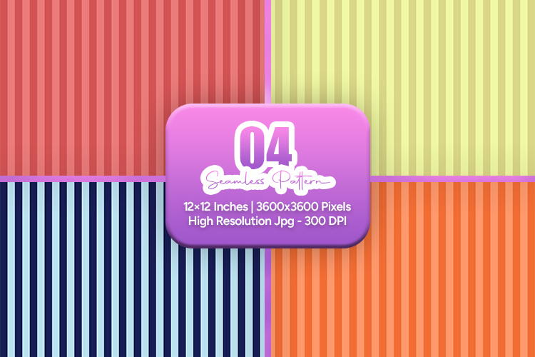 Bold Bright Stripe Seamless Paper Pack