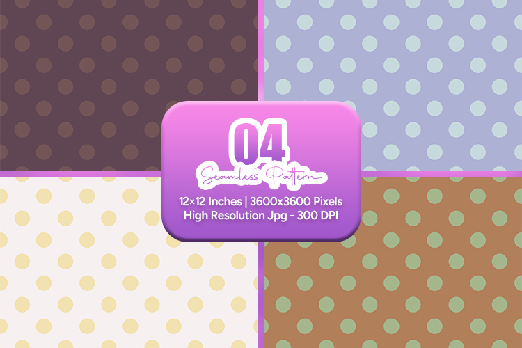 Neutral Polka Dot Seamless Pattern