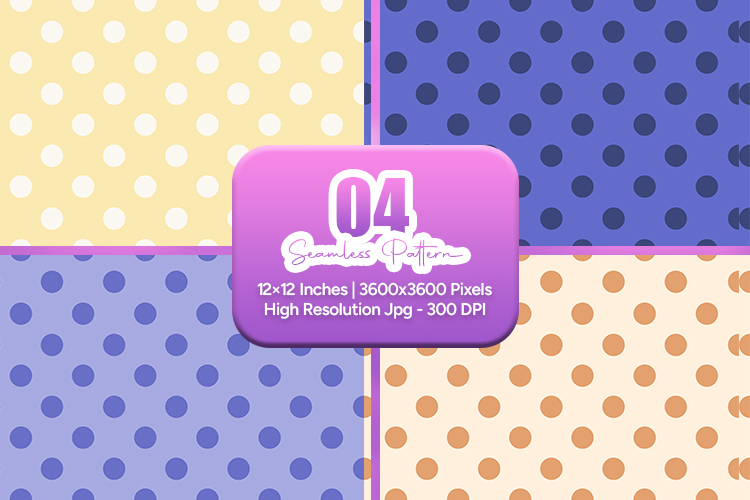 Pastel Polka Dot Seamless Pattern