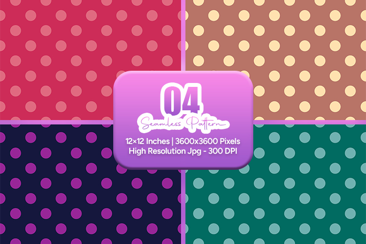 Retro Polka Dot Seamless Pattern