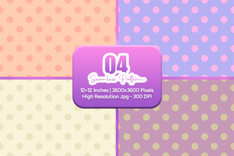 Pastel Polka Dot Seamless Pattern