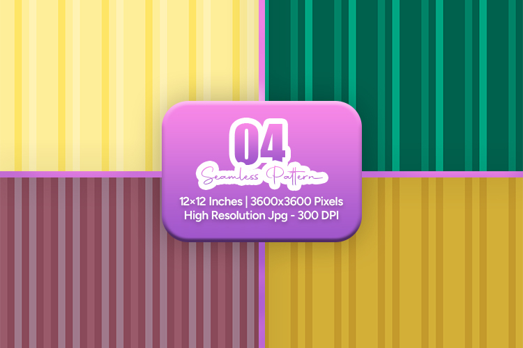 Rich Color Stripe Seamless Digital Paper Bundle