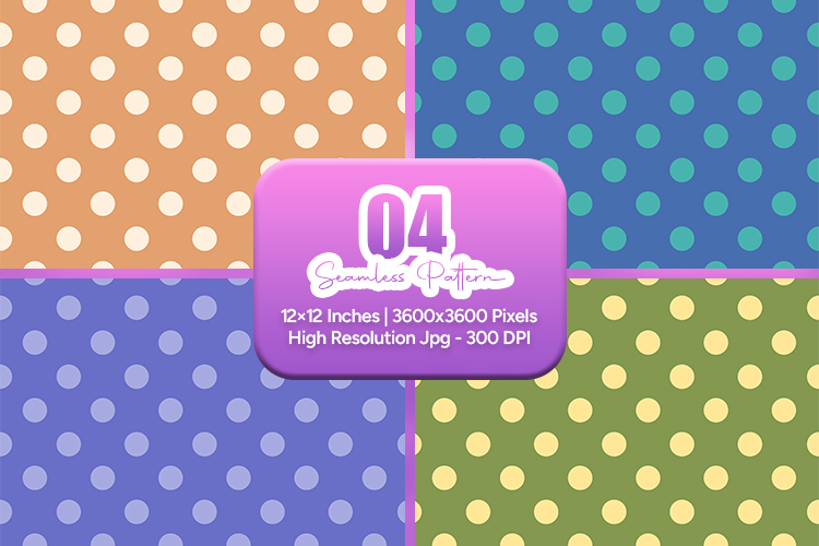 Pastel Polka Dot Seamless Pattern