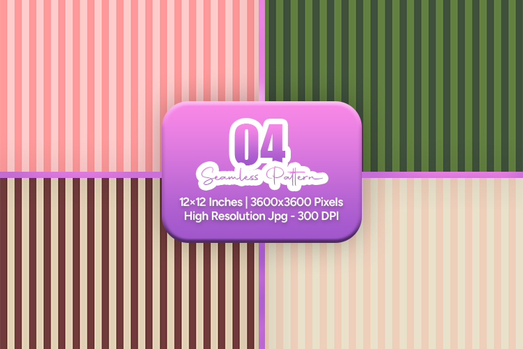 Blush Olive Stripe Seamless Pattern