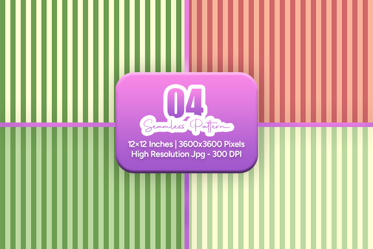 Fresh Green Stripe Seamless Pattern