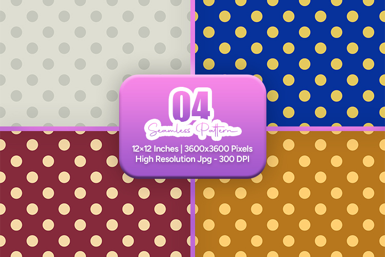 Retro Polka Dot Seamless Pattern