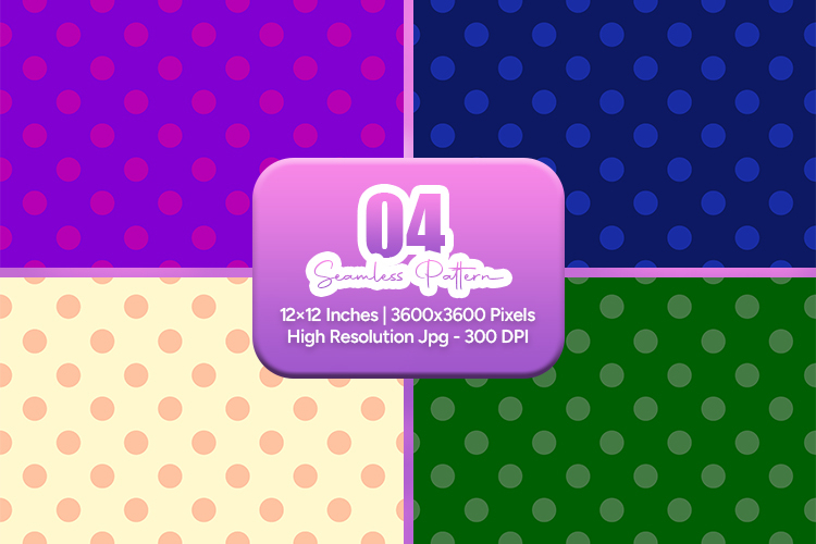Bright Polka Dot Seamless Pattern