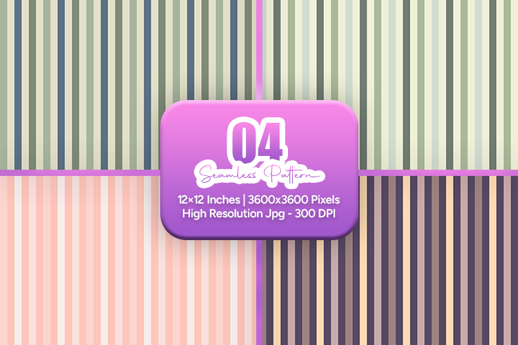 Muted Earth Stripe Seamless Digital Paper Bundle