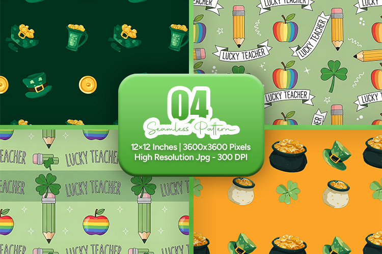 St Patrick Lucky Teacher Patterns - Leprechaun & Clovers
