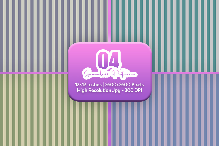 Cool Tone Striped Seamless Patterns