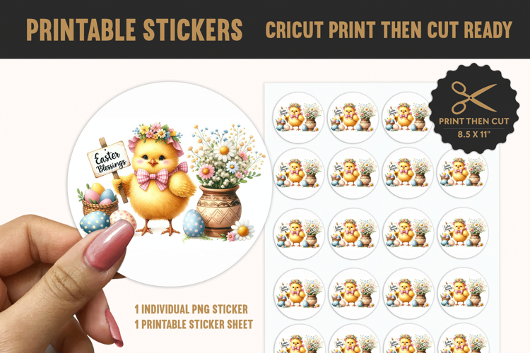 Easter Printable Sticker PNG