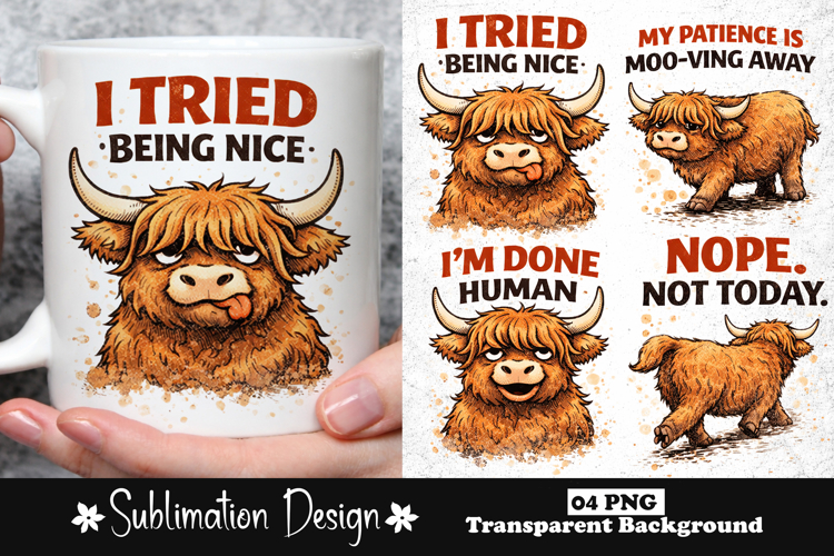 Highland Cow Png Image 4