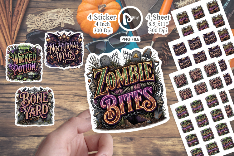 Retro Halloween Sticker