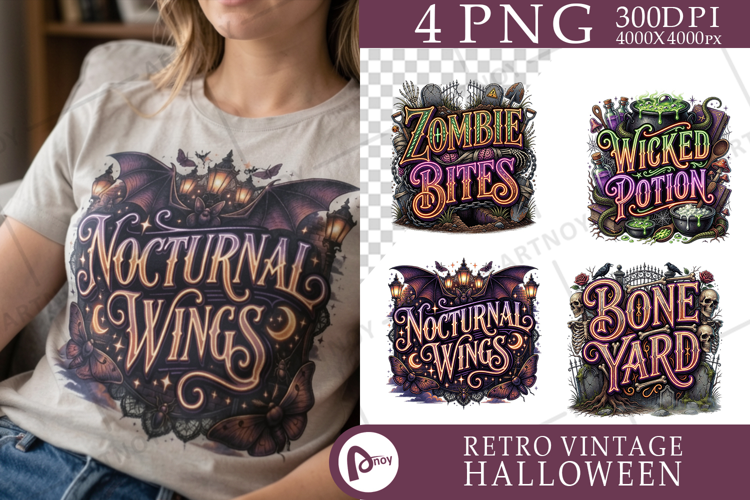Retro Halloween Sublimation
