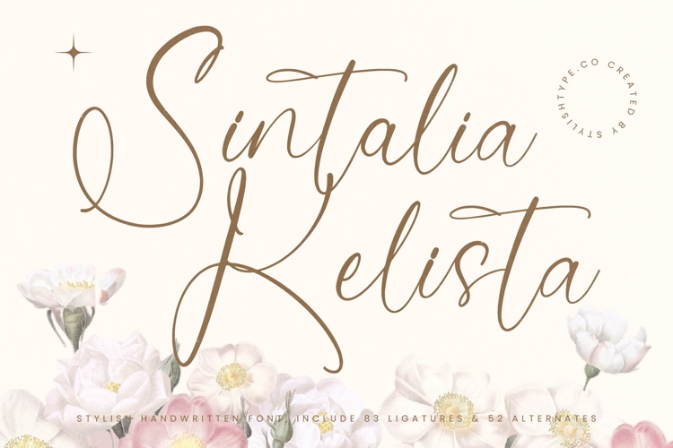 Sintalia Kelista - Stylish Handwritten Font
