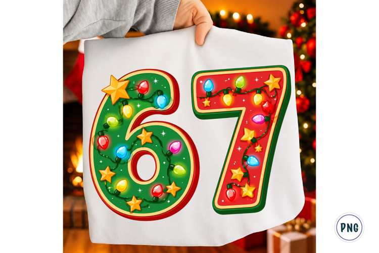 Six Seven 6 7 Christmas PNG
