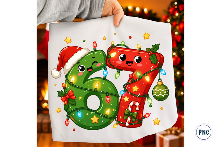 Six Seven 6 7 Christmas PNG