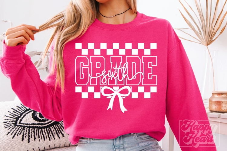 Sixth Grade Teacher SVG PNG Back To School Hello 6th Grade