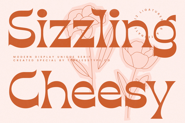 Sizzling Cheesy - Modern Display Unique Serif