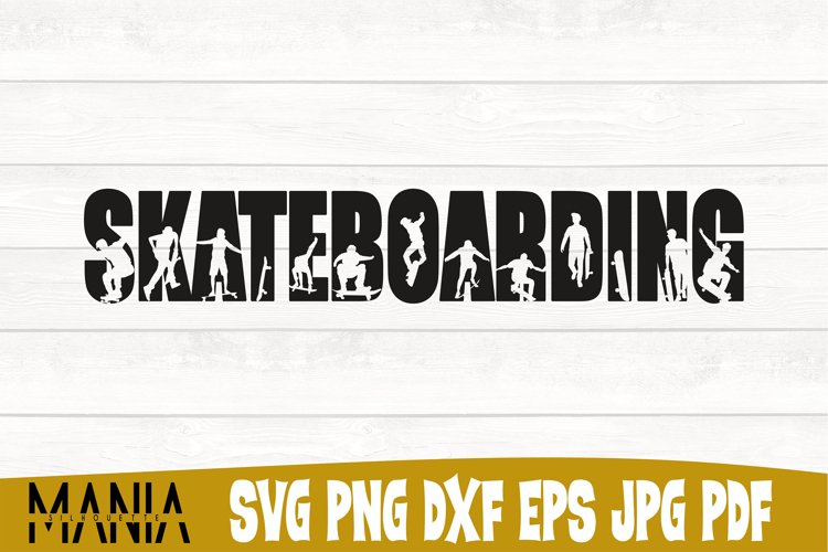 Skateboarding Svg Cut File Design
