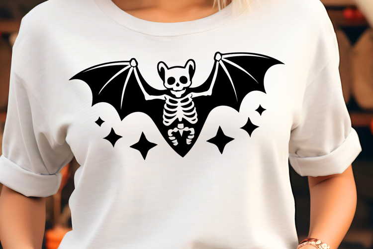 Skeleton Bat SVG