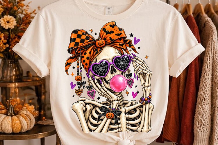 Halloween Skeleton Bubblegum PNG