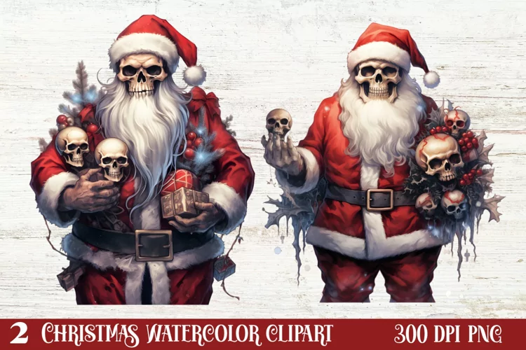 Christmas Skeleton Sublimation Clipart, Christmas PNG