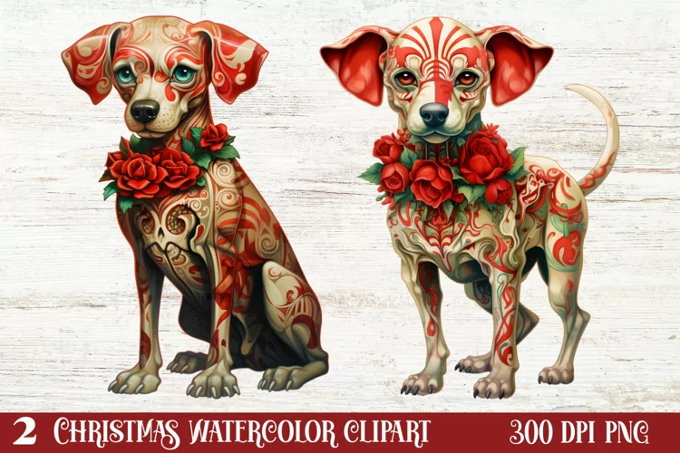 Christmas Skeleton Sublimation Clipart, Christmas PNG