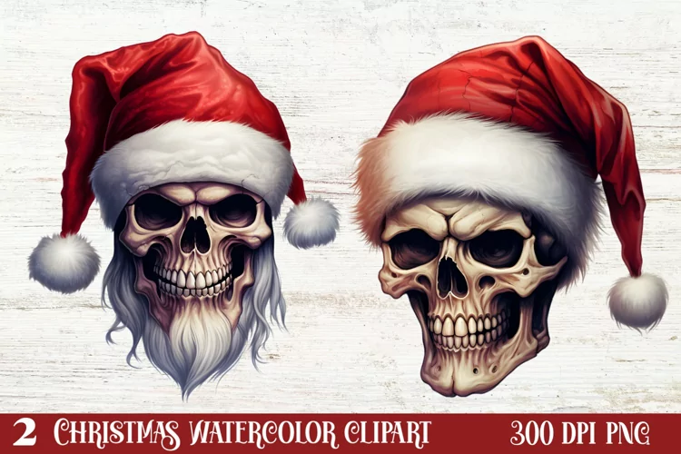 Christmas Skeleton Sublimation Clipart, Christmas PNG