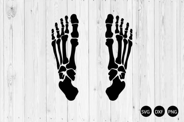 Skeleton Feet SVG, Bones Tattoo SVG, Human Bone SVG